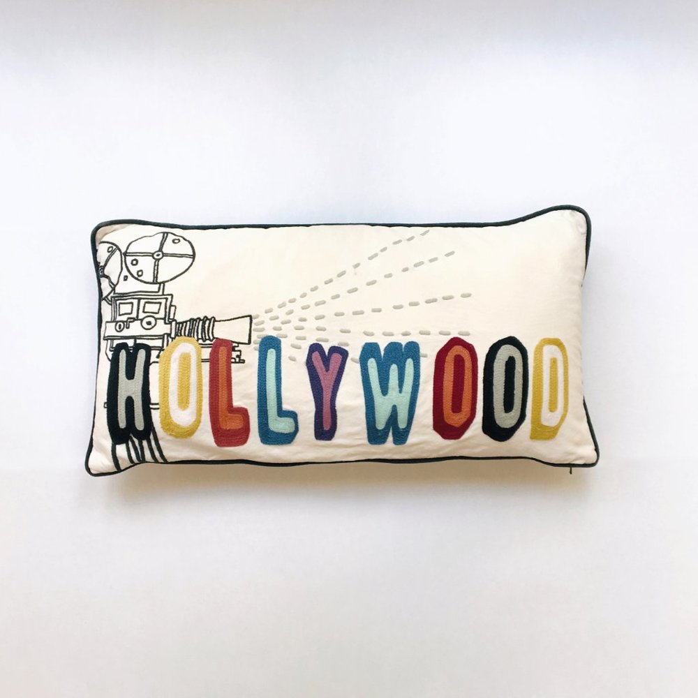 Ultra Rare Pottery Barn "Hollywood" Throw Pillow